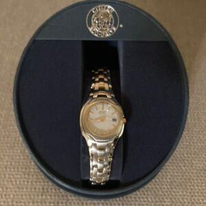 Eco-Drive Women's Corso Two-Tone Stainless Steel Bracelet Watch 28mm NIB🔥